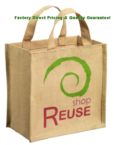 Product name : China Custom Reusable Jute Tote Bags
