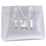 Frosted Clear Cotton Handle Plastic Bags