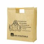 China Custom Eco Jute Shopping Bags With Bamboo Handle